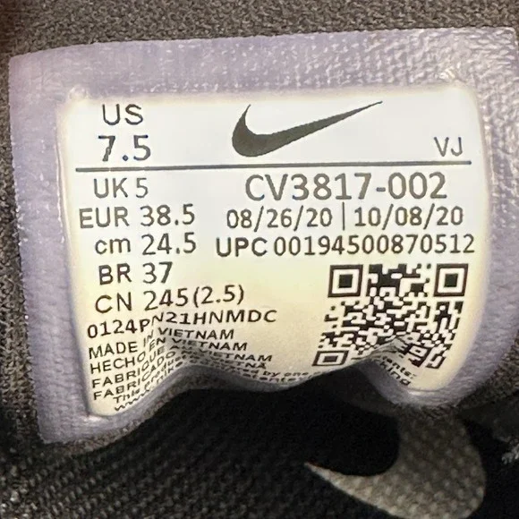 Nike React Escape Run Shoes Womens Size 7.5 Running Sneakers CV3817-002 - Picture 7 of 12